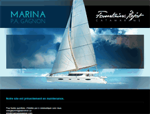 Tablet Screenshot of marinapagagnon.com